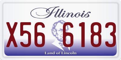 IL license plate X566183