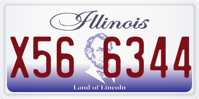 IL license plate X566344