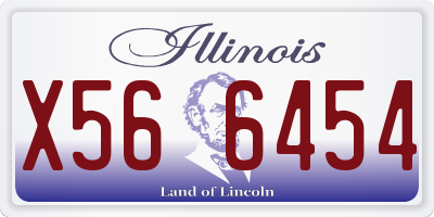 IL license plate X566454