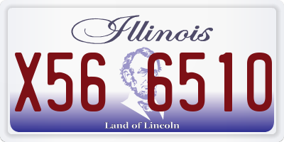 IL license plate X566510