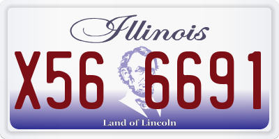 IL license plate X566691