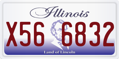 IL license plate X566832