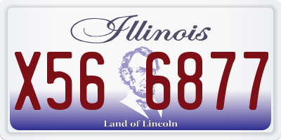 IL license plate X566877