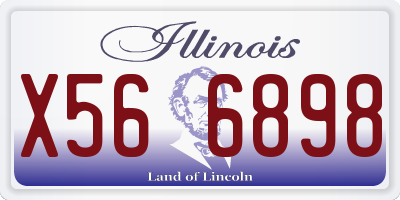 IL license plate X566898