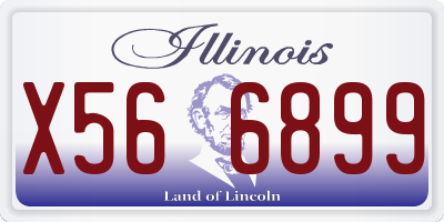IL license plate X566899