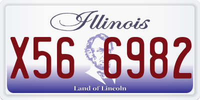 IL license plate X566982