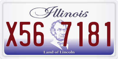 IL license plate X567181
