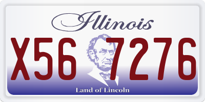 IL license plate X567276