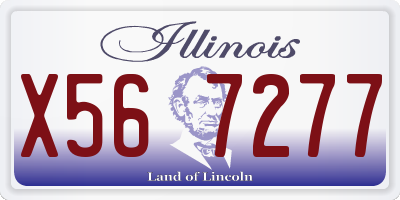 IL license plate X567277