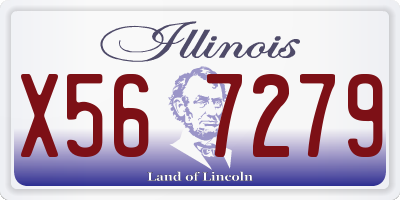IL license plate X567279