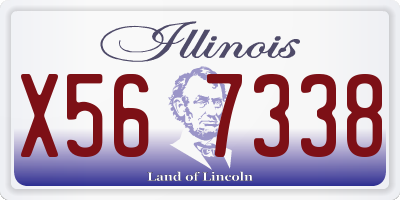 IL license plate X567338