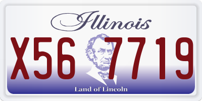 IL license plate X567719