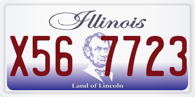 IL license plate X567723