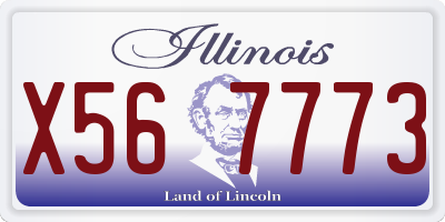 IL license plate X567773