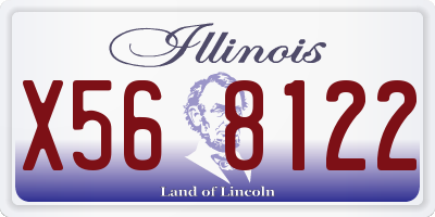 IL license plate X568122