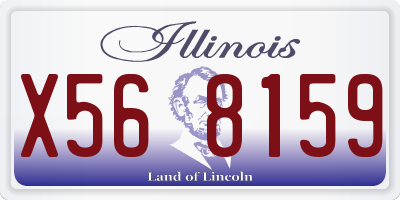 IL license plate X568159