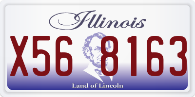 IL license plate X568163