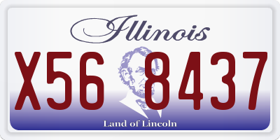 IL license plate X568437