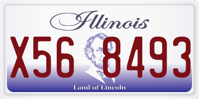 IL license plate X568493
