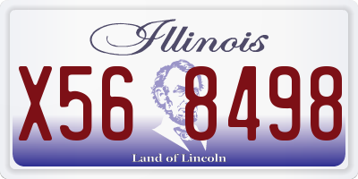 IL license plate X568498