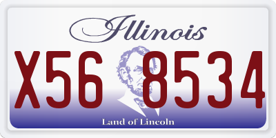 IL license plate X568534