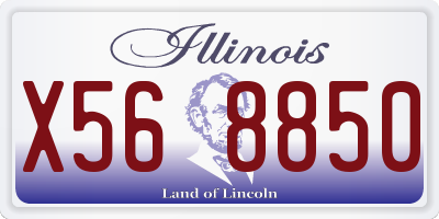 IL license plate X568850