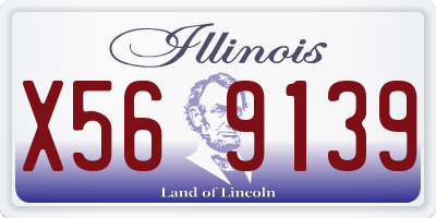 IL license plate X569139