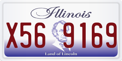 IL license plate X569169