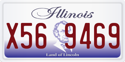 IL license plate X569469