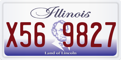IL license plate X569827