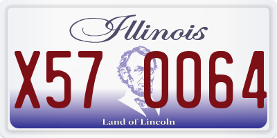 IL license plate X570064