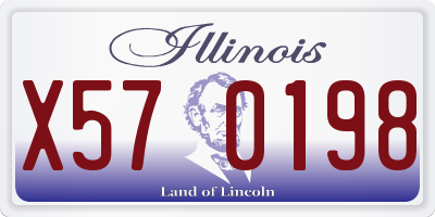 IL license plate X570198