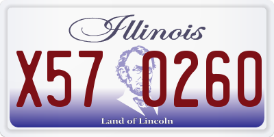IL license plate X570260