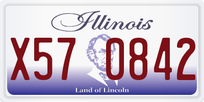 IL license plate X570842