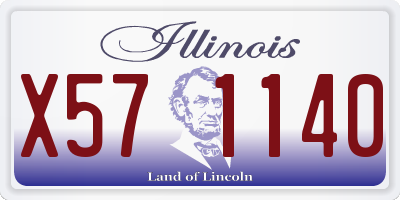IL license plate X571140