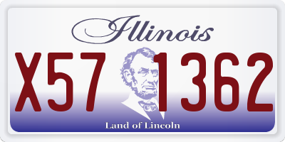 IL license plate X571362