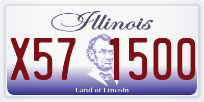 IL license plate X571500
