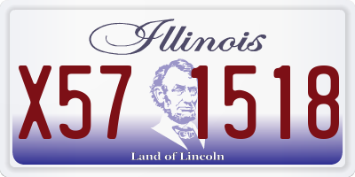 IL license plate X571518