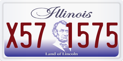IL license plate X571575