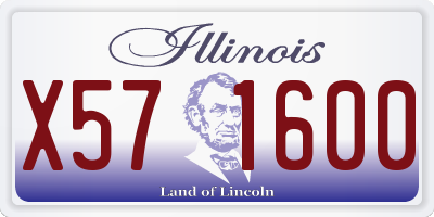 IL license plate X571600