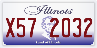 IL license plate X572032