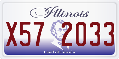 IL license plate X572033