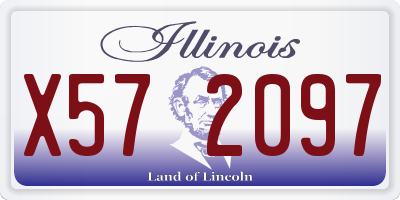 IL license plate X572097