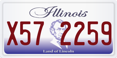 IL license plate X572259