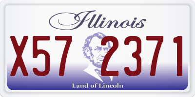 IL license plate X572371