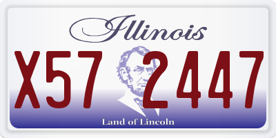 IL license plate X572447