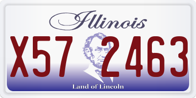 IL license plate X572463