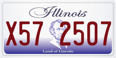 IL license plate X572507
