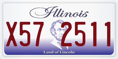IL license plate X572511