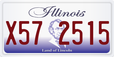 IL license plate X572515